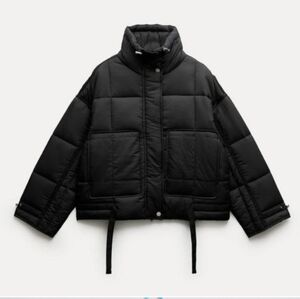 NWT Zara Water Repellent Quilted Puffer Jacket. Size L